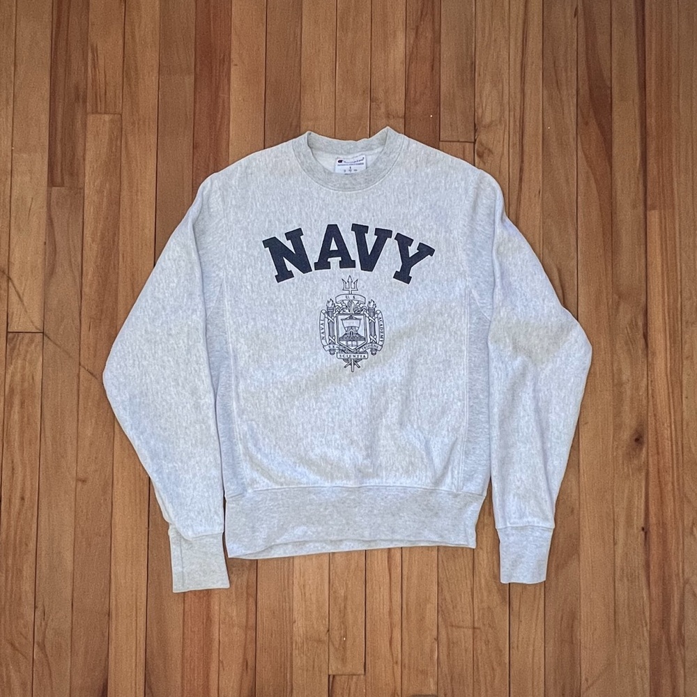 Champion Navy Gray Sweatshirt